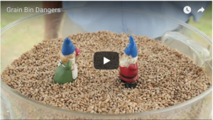 Grain Bin Dangers video screen