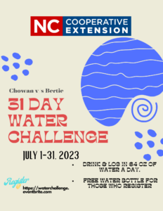 Cover photo for 31 Day Water Challenge Chowan v / s Bertie July 1-31, 2023