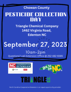 Cover photo for Pesticide Disposal Day September 27th