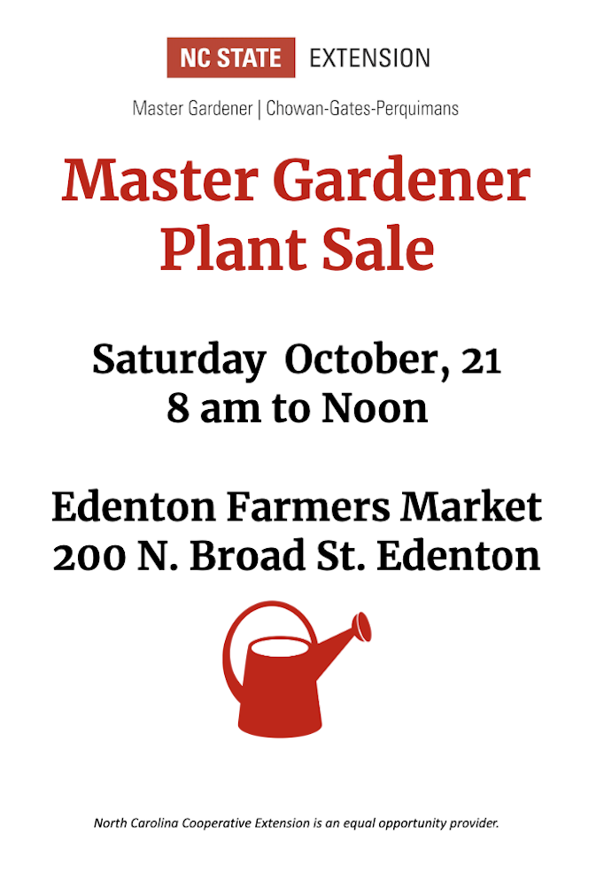 Flyer for Master Gardener Plant Sale