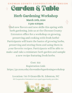 Cover photo for Garden & Table: Herb Gardening Workshop