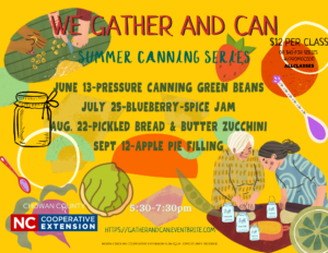 Cover photo for Summer Canning Series