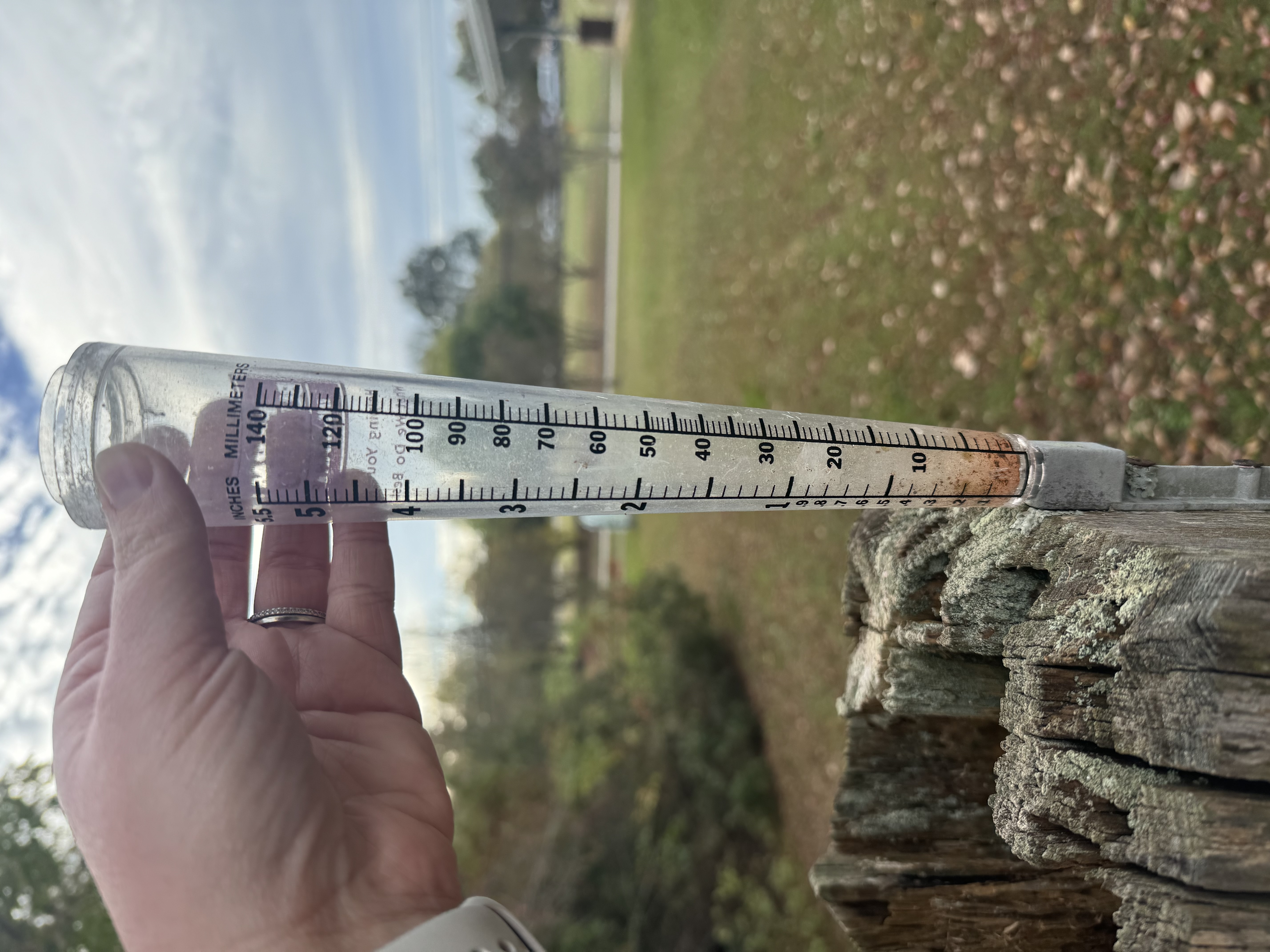 Empty Rain Gauge 