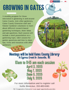 Cover photo for Growing in Gates: Monthly Gardening Program